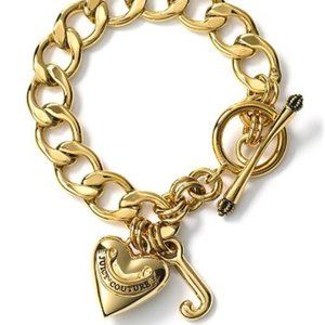 Juicy Couture Gold Chain Charm Bracelet